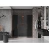 MEXEN/S - Velar L Duo posuvné sprchové dveře 200 cm, grafit, růžové zlato 871-200-003-42-60