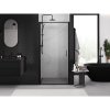 MEXEN - Exo sprchové dveře křídlové 70 cm, transparent, černá 817-070-000-70-00