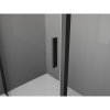 MEXEN - Exo sprchové dveře křídlové 70 cm, transparent, černá 817-070-000-70-00