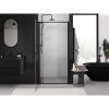 MEXEN/S - Exo sprchové dveře křídlové 70 cm, transparent, černá - 8181-070-000-01-00 8181-070-000-70-00