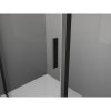MEXEN/S - Exo sprchové dveře křídlové 75 cm, transparent, černá - 8181-075-000-01-00 8181-075-000-70-00