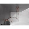 MEXEN/S - Velar Duo čtvercový sprchový kout 90 x 90, transparent, růžové zlato 871-090-090-02-60