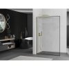 MEXEN/S - Kioto L Sprchová zástěna WALK-IN 100 x 200, černý vzor, zlato kartáčovaná 800-100-103-55-70
