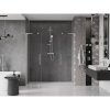 MEXEN/S - Velar L Duo posuvné sprchové dveře 180 cm, transparent, nikl kartáčovaný 871-180-003-02-97