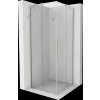 MEXEN/S - Velar Duo sprchový kout, posuvné dveře 90 x 90 cm, transparent, nikl kartáčovaný 871-090-090-02-97