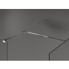 MEXEN/S - Kioto Sprchová zástěna Walk-in 80 x 70 cm, transparent, chrom 800-080-202-01-00-070