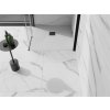 MEXEN/S - Stone+ čtvercová sprchová vanička 70 x 70, bílá, mřížka černá 44107070-B