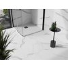 MEXEN/S - Stone+ čtvercová sprchová vanička 80 x 80, bílá, mřížka černá 44108080-B