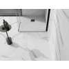 MEXEN/S - Stone+ čtvercová sprchová vanička 80 x 80, bílá, mřížka černá 44108080-B