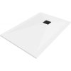 MEXEN/S - Stone+ obdélníková sprchová vanička 100 x 90, bílá, mřížka černá 44109010-B