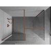 MEXEN/S - Kioto Sprchová zástěna WALK-IN 110 x 90 cm, transparent, měď kartáčovaný 800-110-202-65-00-090