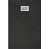 MEXEN/S - Hugo sprchová vanička SMC 130x90, černá, krytka nerez 42709013-X