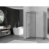 MEXEN/S - Kioto Sprchová zástěna Walk-in 100 x 80 cm, černý vzor, chrom 800-100-202-01-70-080