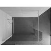 MEXEN/S - Kioto Sprchová zástěna WALK-IN 125 x 30 cm, transparent, bílá 800-125-212-20-00-030