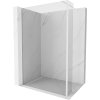 MEXEN/S - Kioto Sprchová zástěna WALK-IN 125 x 30 cm, transparent, bílá 800-125-212-20-00-030