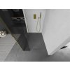 MEXEN/S - Kioto Sprchová zástěna WALK-IN 125 x 30 cm, transparent, zlatá 800-125-212-50-00-030