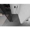 MEXEN/S - Kioto Sprchová zástěna WALK-IN 125 x 30 cm, transparent, černá 800-125-212-70-00-030