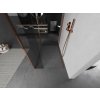 MEXEN/S - Kioto Sprchová zástěna WALK-IN 90 x 80 x 30 cm, transparent, růžové zlato 800-090-080-221-60-00-030