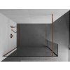 MEXEN/S - Kioto Sprchová zástěna WALK-IN 125 x 30 cm, transparent, růžové zlato 800-125-212-60-00-030