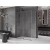 MEXEN/S - Velar sprchový kout, posuvné dveře 140 x 70 cm, transparent, grafit metal 871-140-070-01-95