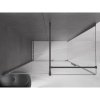 MEXEN/S - Velar sprchový kout, posuvné dveře 140 x 70 cm, transparent, grafit metal 871-140-070-01-95