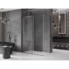 MEXEN/S - Velar sprchový kout, posuvné dveře 140 x 85 cm, transparent, grafit metal 871-140-085-01-95