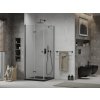 MEXEN/S - Lima sprchový kout zalamovací dveře 90 x 90, transparent, černý + Flat černá vanička se sifonem 856-090-090-70-00-4070B