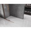 MEXEN/S - Velar L Sprchová zástěna posuvná Walk-in 120 x 200 cm, transparent 8 mm, růžové zlato 871-120-003-03-60