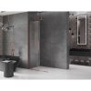MEXEN/S - Velar L Sprchová zástěna posuvná Walk-in 120 x 200 cm, transparent 8 mm, růžové zlato 871-120-003-03-60