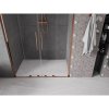 MEXEN/S - Velar L Duo posuvné sprchové dveře 160 cm, transparent, růžové zlato 871-160-003-02-60