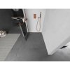 MEXEN/S - Kioto+ L Sprchová zástěna WALK-IN s poličkou a držákem ručníků 90 x 200 cm, černý vzor, růžové zlato 800-090-123-60-77