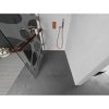 MEXEN/S - Kioto+ L Sprchová zástěna WALK-IN s poličkou a držákem ručníků 90 x 200 cm, bílý vzor, růžové zlato 800-090-123-60-97