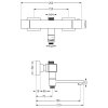 MEXEN/S - Tord sprchový sloup včetně sprchové termostatické baterie Cube, černá 77910200-70