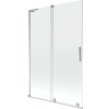 MEXEN/S - Velar L dvoukřídlá posuvná vanová zástěna 120 x 150 cm, transparent, chrom 896-120-003-01-01