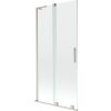 MEXEN/S - Velar L dvoukřídlá posuvná vanová zástěna 90 x 150 cm, transparent, nikl kartáčovaný 896-090-003-01-97