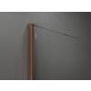 MEXEN/S - KIOTO Sprchová zástěna WALK-IN 100x200 cm 8 mm, różówe zlatáo, černý vzor 2 800-100-101-60-78