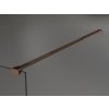 MEXEN/S - KIOTO Sprchová zástěna WALK-IN 100x200 cm 8 mm, różówe zlatáo, černý vzor 2 800-100-101-60-78