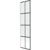 MEXEN/S - Next vanová zástěna FIX 50 x 150 cm, černá dekor, bílá 895-050-000-00-77-20