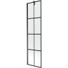 MEXEN/S - Next vanová zástěna FIX 50 x 150 cm, černá dekor, černá 895-050-000-00-77-70