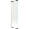 MEXEN/S - Next vanová zástěna FIX 60 x 150 cm, černá dekor, růžové zlato 895-060-000-00-70-60