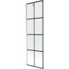 MEXEN/S - Next vanová zástěna FIX 60 x 150 cm, černá dekor, chrom 895-060-000-00-77-01