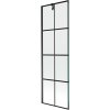 MEXEN/S - Next vanová zástěna FIX 60 x 150 cm, černá dekor, černá 895-060-000-00-77-70