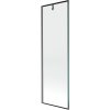 MEXEN/S - Next vanová zástěna FIX 60 x 150 cm, černá vzor, grafit kartáčovaná 895-060-000-00-70-66