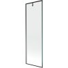MEXEN/S - Next vanová zástěna FIX 60 x 150 cm, černá vzor, grafit metal 895-060-000-00-70-95