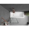 MEXEN/S - Next vanová zástěna FIX 70 x 150 cm, černá vzor, měď kartáčovaná - 895-070-000-00-70-77 895-070-000-00-77-65