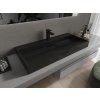 MEXEN - Ava umyvadlo na desku litý mramor 1/O 100 x 46 cm, černá 23011071