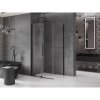 MEXEN/S - Velar sprchový kout 110 x 90, transparent, černá 871-110-090-01-70