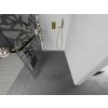 MEXEN/S - Kioto+ L Sprchová zástěna WALK-IN s poličkou a držákem ručníků 90 x 200 cm, bílý vzor, zlatá 800-090-123-50-85