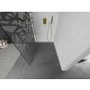 MEXEN/S - Kioto L Sprchová zástěna WALK-IN 90 x 200 cm, bílý vzor, zlatá 800-090-103-50-85