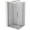 MEXEN/S - Velar sprchový kout 100 x 90, transparent, růžové zlato 871-100-090-01-60